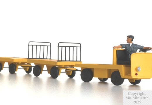 Gepäck  Elektrokarren 2 Anhänger gelb 1